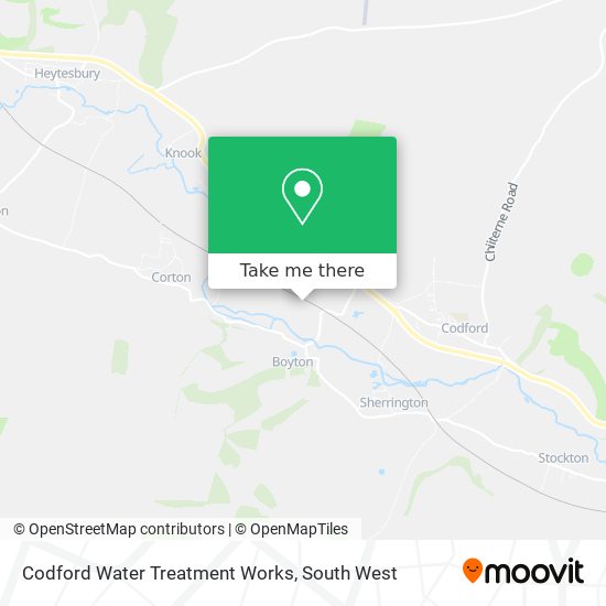 Codford Water Treatment Works map