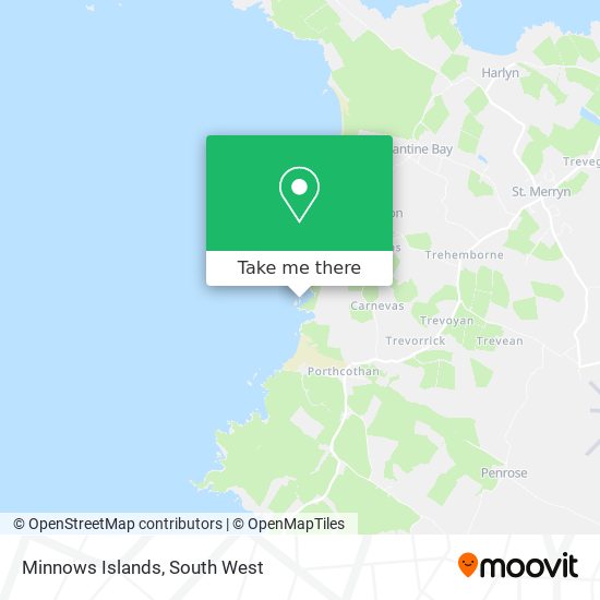 Minnows Islands map