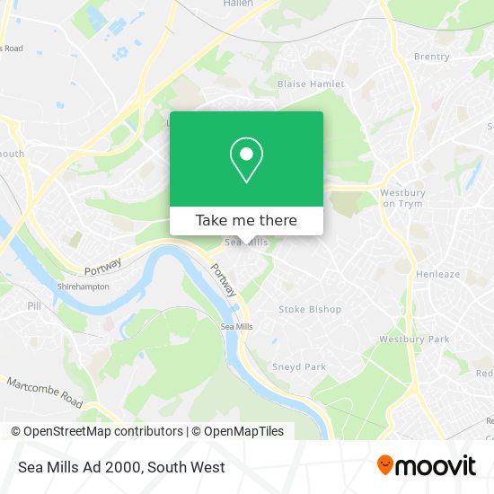 Sea Mills Ad 2000 map