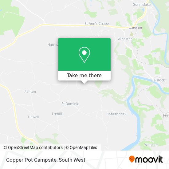 Copper Pot Campsite map