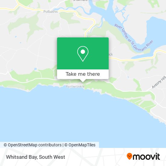 Whitsand Bay map