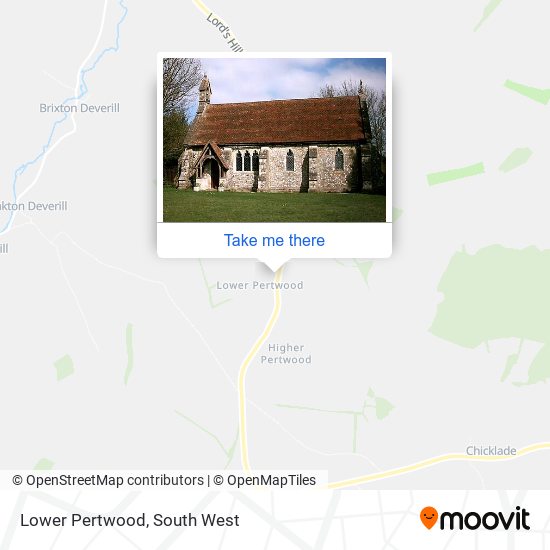 Lower Pertwood map