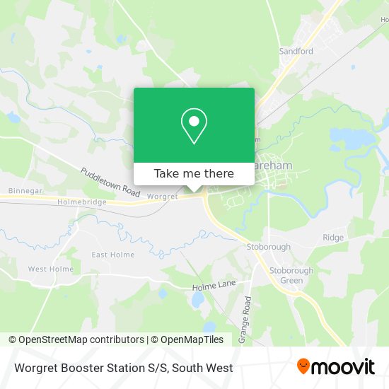 Worgret Booster Station S/S map