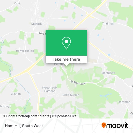Ham Hill map