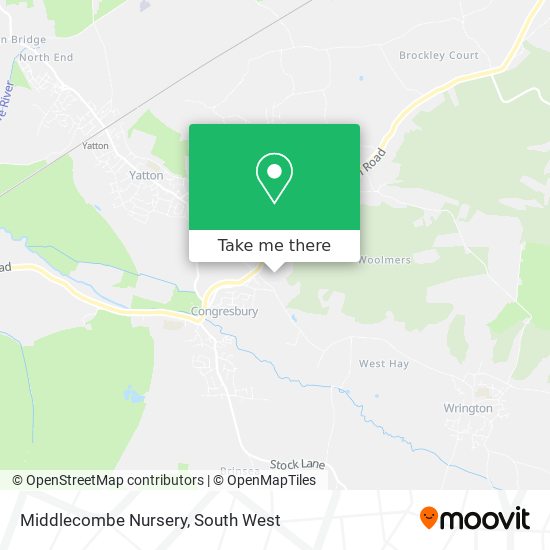 Middlecombe Nursery map