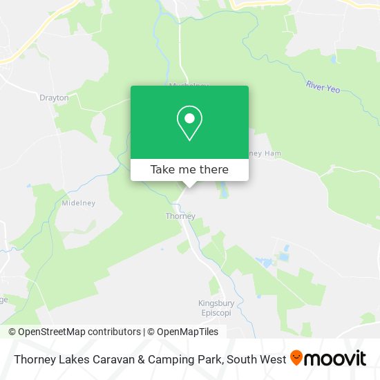 Thorney Lakes Caravan & Camping Park map