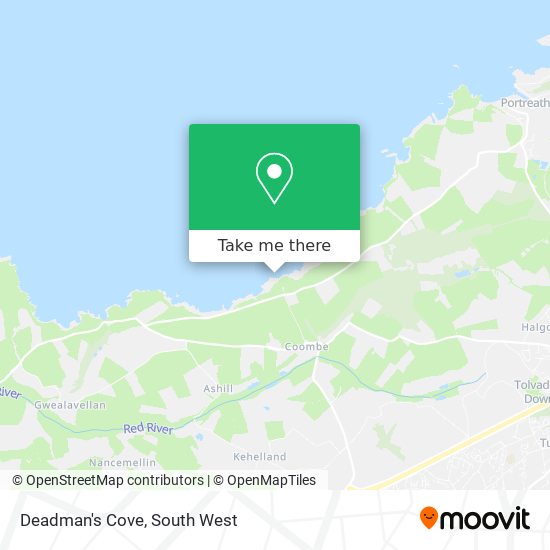Deadman's Cove map