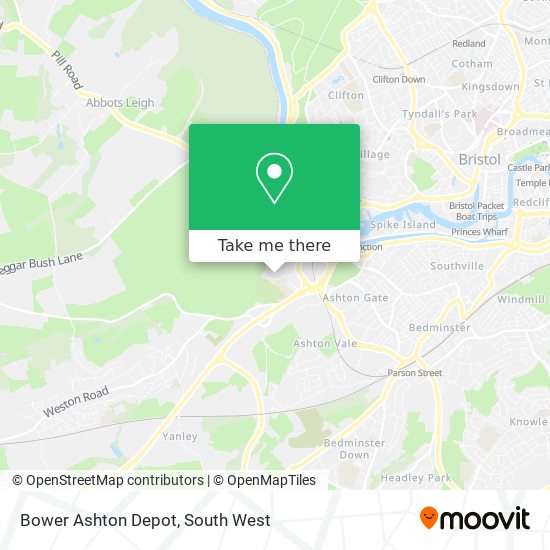 Bower Ashton Depot map