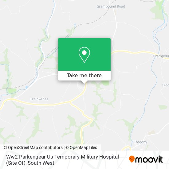 Ww2 Parkengear Us Temporary Military Hospital (Site Of) map