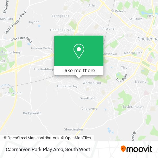 Caernarvon Park Play Area map