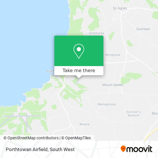 Porthtowan Airfield map