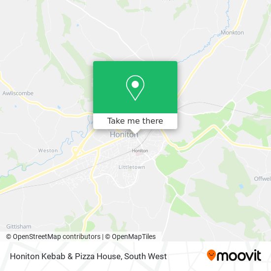 Honiton Kebab & Pizza House map