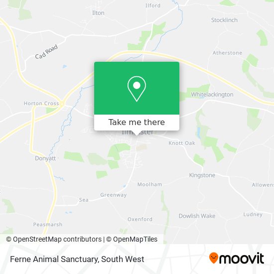 Ferne Animal Sanctuary map