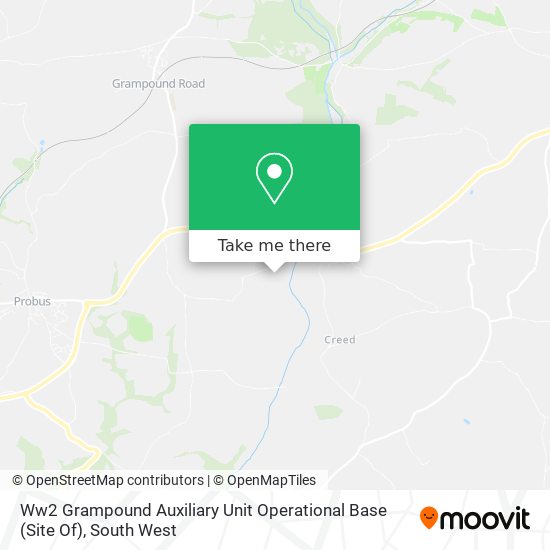 Ww2 Grampound Auxiliary Unit Operational Base (Site Of) map