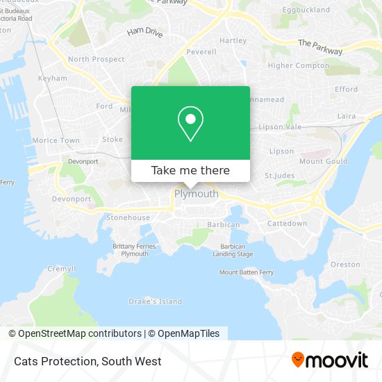 Cats Protection map