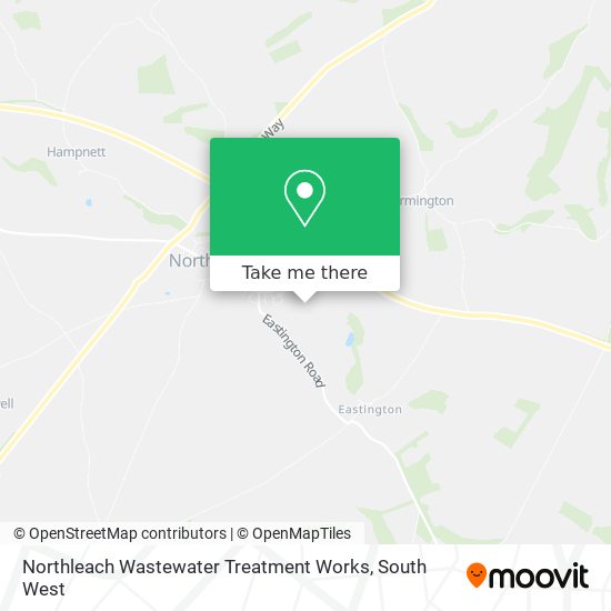 Northleach Wastewater Treatment Works map
