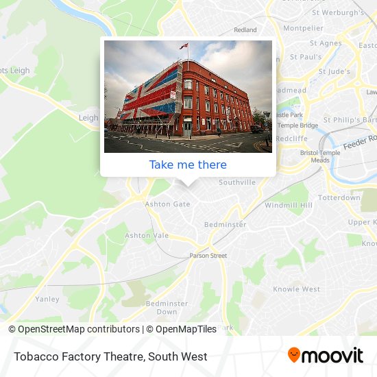 Tobacco Factory Theatre map