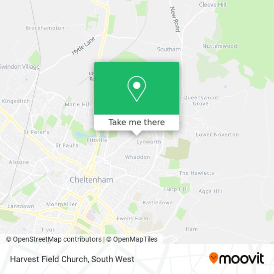Harvest Field Church map
