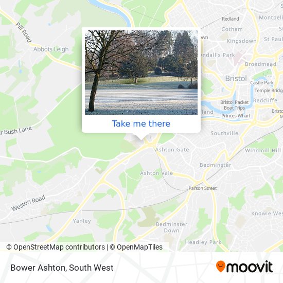 Bower Ashton map