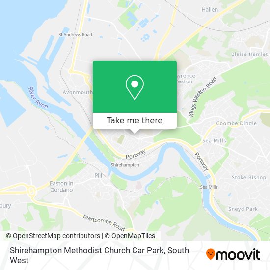 Shirehampton Methodist Church Car Park map
