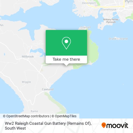 Ww2 Raleigh Coastal Gun Battery (Remains Of) map