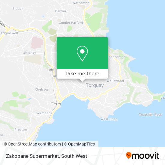 Zakopane Supermarket map