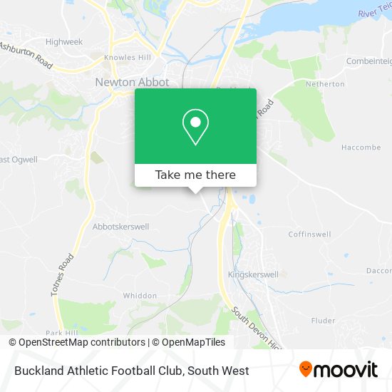 Buckland Athletic Football Club map