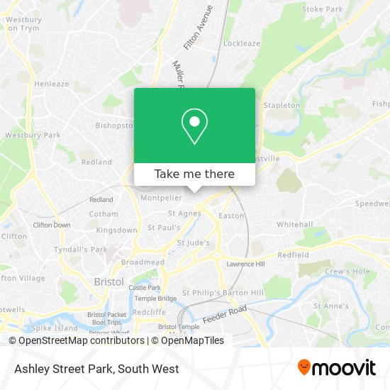 Ashley Street Park map