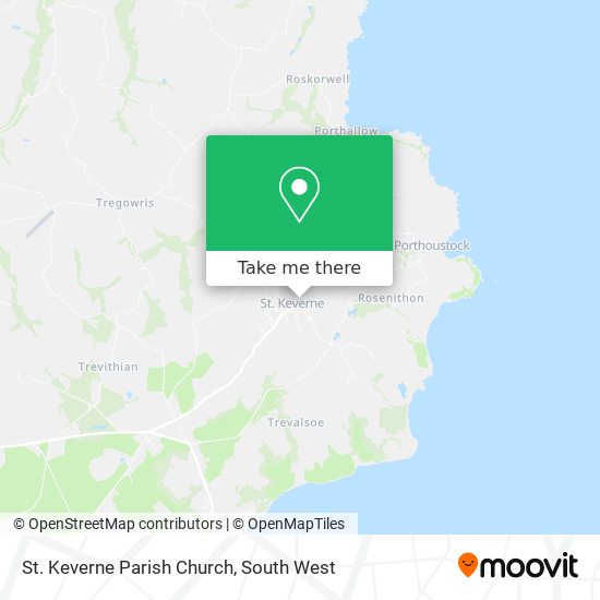 St. Keverne Parish Church map