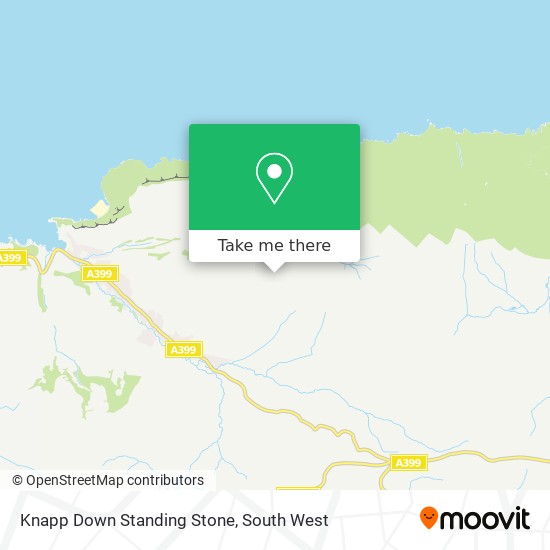 Knapp Down Standing Stone map