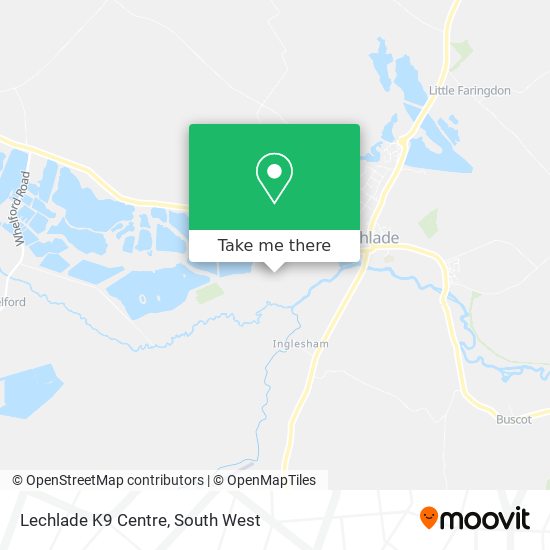 Lechlade K9 Centre map