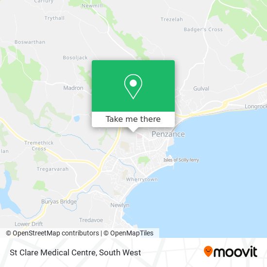 St Clare Medical Centre map