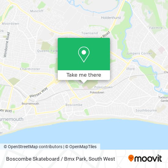 Boscombe Skateboard / Bmx Park map