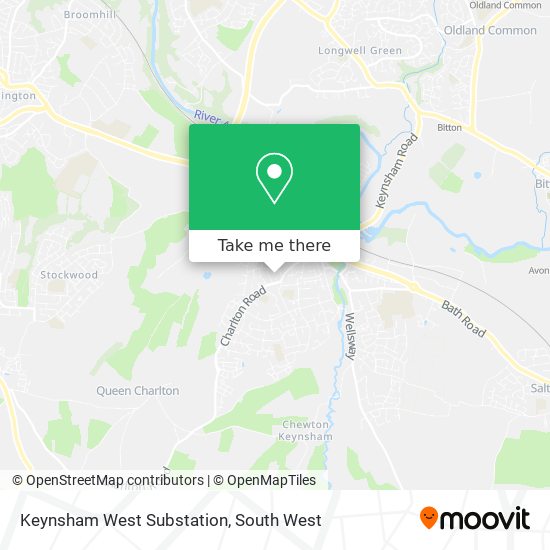 Keynsham West Substation map