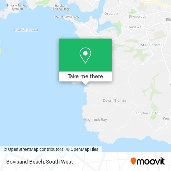 Bovisand Beach map