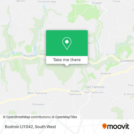 Bodmin Ll1042 map