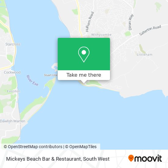 Mickeys Beach Bar & Restaurant map