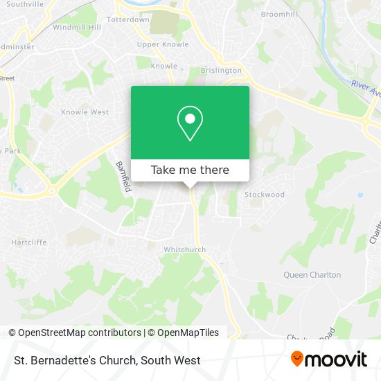 St. Bernadette's Church map