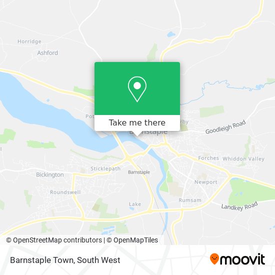 Barnstaple Town map