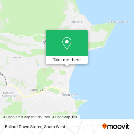 Ballard Down Stores map