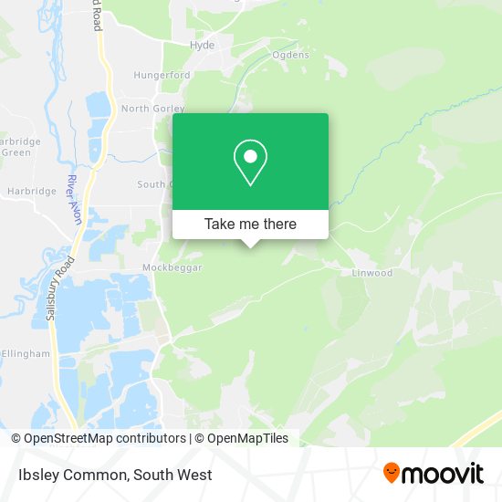 Ibsley Common map