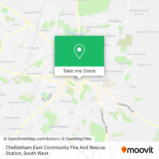 Cheltenham East Community Fire And Rescue Station map