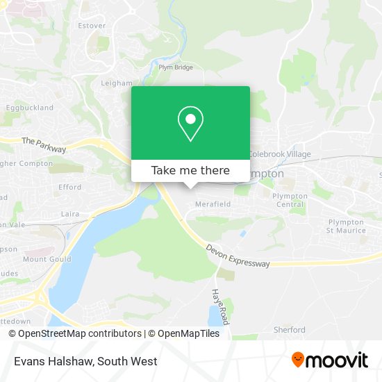 Evans Halshaw map