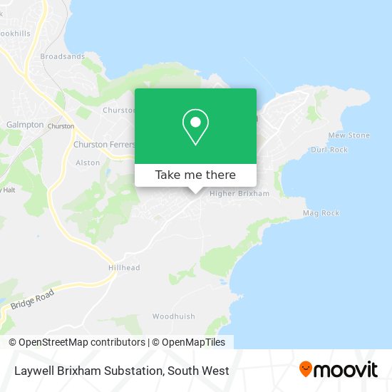 Laywell Brixham Substation map