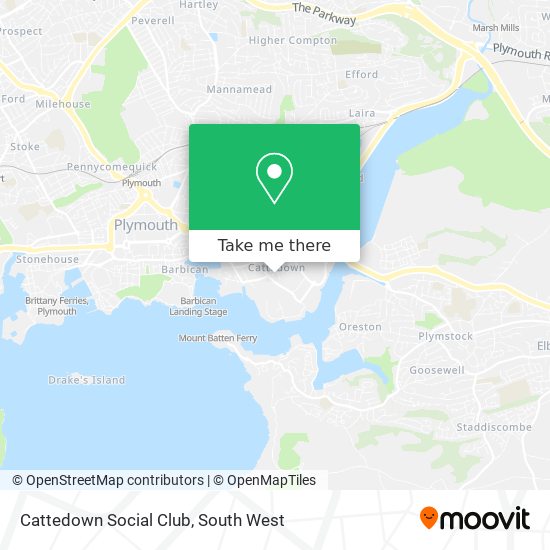 Cattedown Social Club map