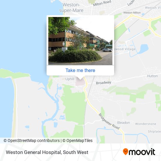 Weston General Hospital map