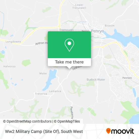 Ww2 Military Camp (Site Of) map