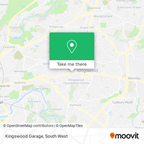Kingswood Garage map