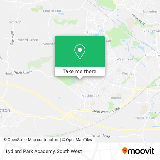 Lydiard Park Academy map