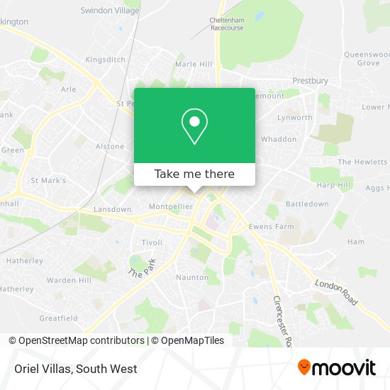 Oriel Villas map
